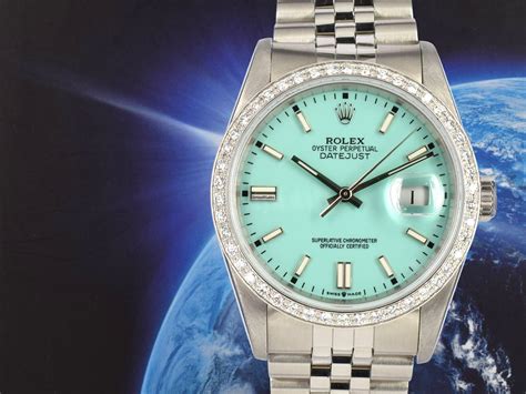 rolex tiffany blue womens